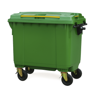 1100L Wheelie Bin - Green enhanced